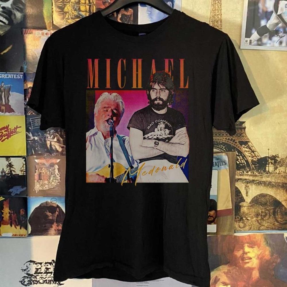 Michael Mcdonald - Unisex Black T-Shirt